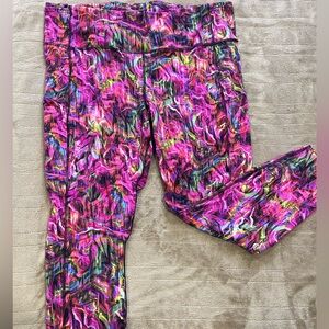 Lululemon Athletica Colorful Abstract Leggings
